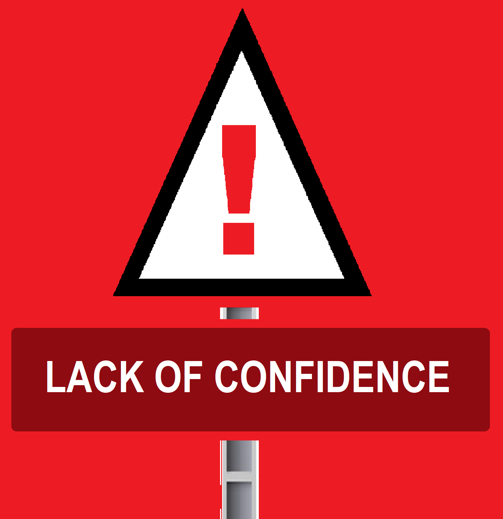 Alt=" Warning sign for Common problems of English learners to improve confidence with English from TELW"